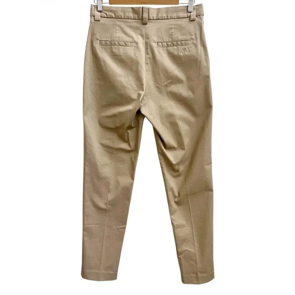 JW Anderson x Uniqlo Women 6 Casual Pants High Rise Khaki Cotton Preppy Office